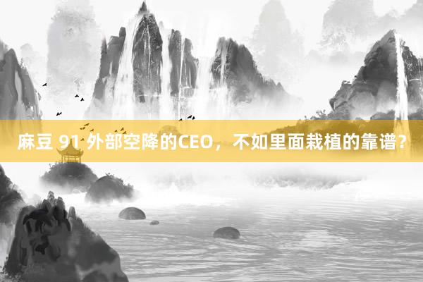 麻豆 91 外部空降的CEO，不如里面栽植的靠谱？