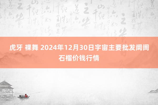 虎牙 裸舞 2024年12月30日宇宙主要批发阛阓石榴价钱行情